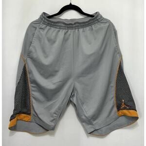 Jordan Men Size M Shorts Flight Premium Dri-Fit Black Orange Basketball 618459